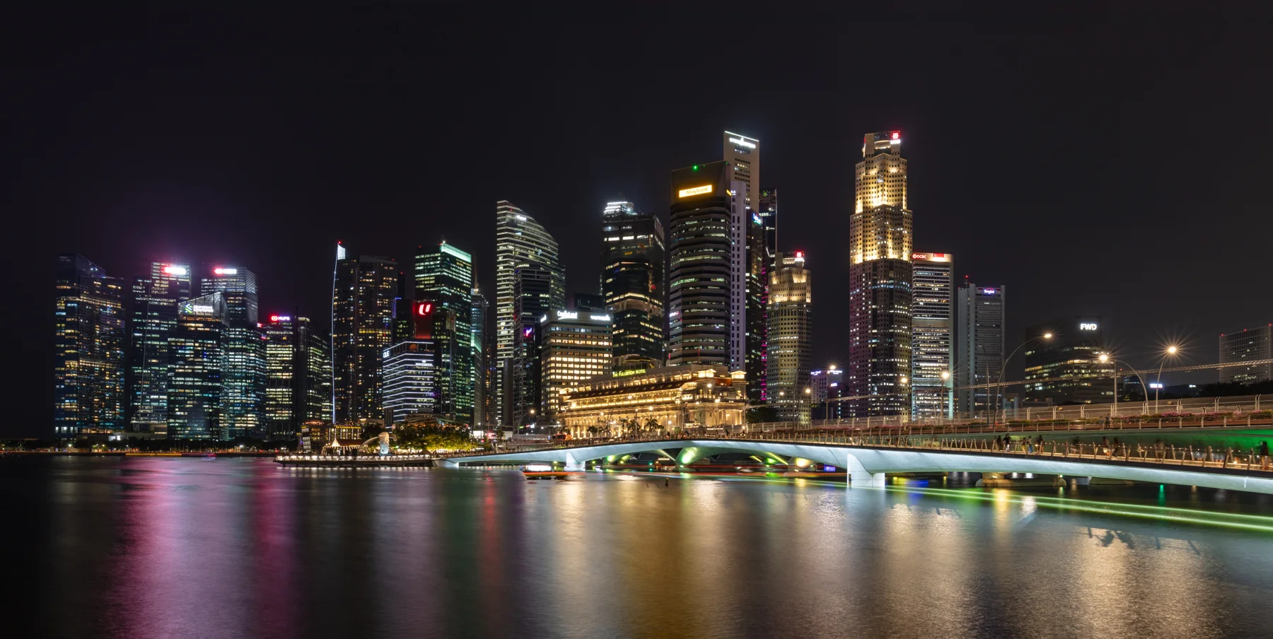 新加坡滨海湾夜景